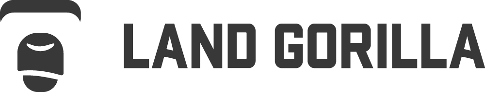 Land Gorilla Logo Horizontal Dark Gray